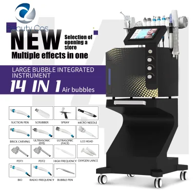 Top Sales Factory Hydro Diamond Microdermabrasion 14 in 1 Facials Machine