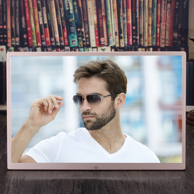 Super Slim 17" Inch Video Playback Download Mp4 Electronic Photos Frames Digital Multi Media Tv Monitors
