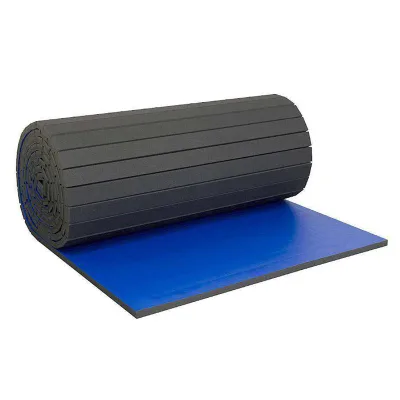 Maximum Cushion High Density Taekwondo Mat and Anti Slip Vinyl Grappling Wrestling Roll Mats Joint Protection