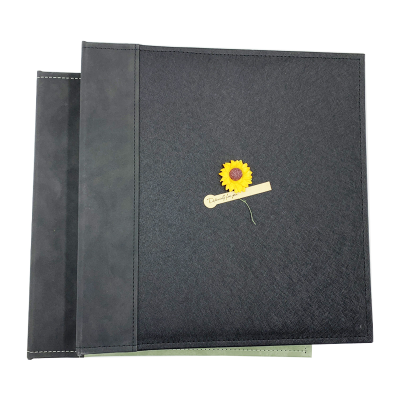 Hot Selling 60 Blank Pages Photo Album With a Metallic Pen to Keep Memory PU Leather Hardcover Scrapbook Album