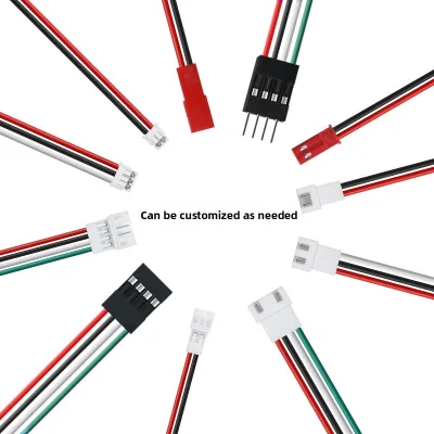 Red and Black Terminal Wire 1.0/1.25/1.5/2.0/2.54/Male Terminal Wire Harness PH/XH Connector SYP-2P Model 100m Length