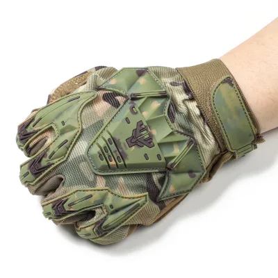 Camouflage Tactical Glove Camo Combat Bicycle Outdoor Hiking Tactical Full Finger Gloves