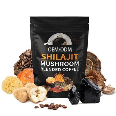 OEM/ODM Organic Plant Ingredients Shilajit/Ganoderma/Cordyceps/Lion Mane Extract Adult-Applicable Instant Powder Mushroom