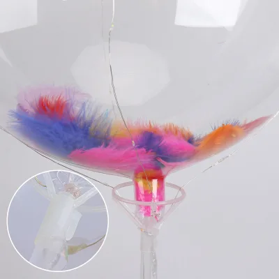 Factory Price Christmas Party Bobo Bubble Led Balloon Party Decoration Light Wholesale Stick Light Led Balloons