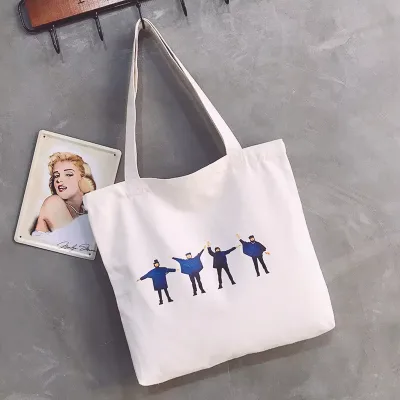 Supermarket Grocery Shopping Cotton Canvas Bags for Heat Transfer Printing
