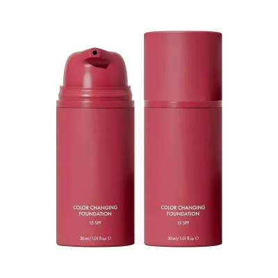 Natural Temperature Tone Adjust Liquid Foundation Face Care Lotion Cream Mask Cream