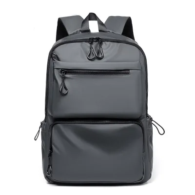 Men's Casual Business Double-Shoulder Waterproof Computer Backpack Zipper USB Port Oxford Material Air Cushion Belt 20-35L