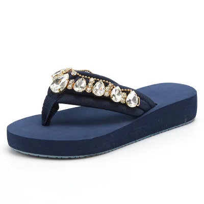 Large Size Women's slippers Summer Sandals New Flat Bottomed Clip Toe Beach Women's Outerwear Flip Flops