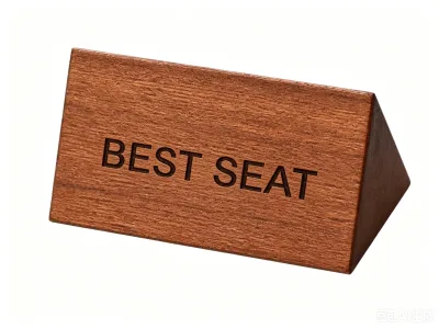 Restaurant Table Decorations Wooden Sign Best Seat