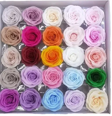 Wholesale High Quality Wedding Background Wall DIY Corsage Silk Multi Color Artificial Flower Rose Heads for Mother's Day Party