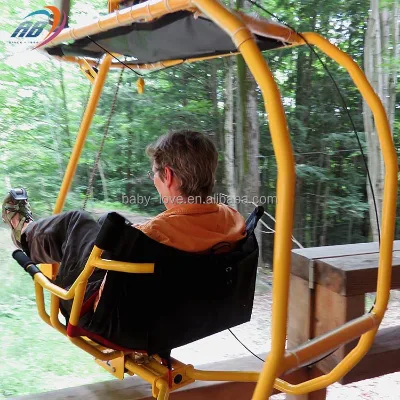 Supplier Thrilling Sky Bike Rides Outdoor Adventure Park Project Cable Car Ropeway Equipment Zip Line Project Exciting Sports