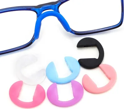 Kids Eyeglass Nose Pads,Soft Silicone Children Plug-in Glasses Nose Pieces Anti-Slip Nose Guards,Comfortable Replacement Repair