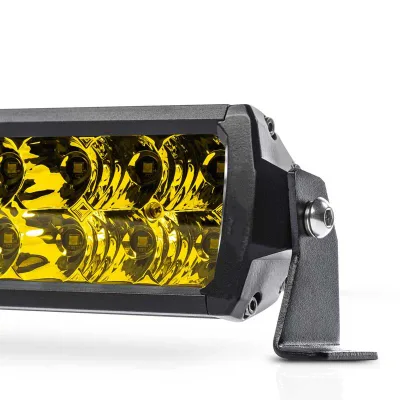 Amber/White Screwless 52 Inch Double Row Dual Row Curved Rally Led Driving Light bar Straight Curved Led Work Light bar