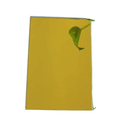 LEADER GLASS 6mm Golden Mirror Glass-Modern Design for Bathroom Use