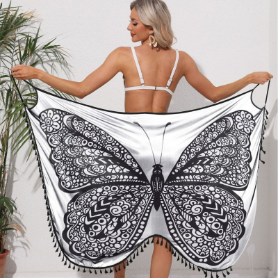 Latest Design Custom Floral Printed Sarongs Wholesale Hawaiian Beach Towel Top Quality Wholesale Beach Cover up Pareos