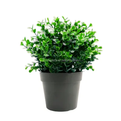 Home decor rosemary artificial evergreen desk bonsai
