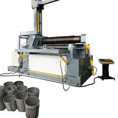 Cintreuse a Galet Hydraulique Hydraulic Roller Bender Four Roller Hydraulic Plate Rolling Machine 12x2000
