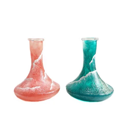 Wholesale Shisha Accessories Glass for Hookah Shisha Vase Base Bottle Shisha Waves Glass Base