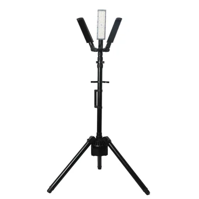 LED Rechargeable LED Triple Portable Work Light Extend 3.2 Meter Work Light with Tripod Stand with Battery Tower Light