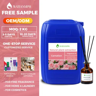 Natural Carnation Oil Fragrance Oil Essential Oil for Soap and Candle Making Plant Extract in Bottle