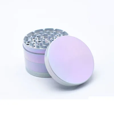 Zinc Alloy Nano Gradient Paint Four Layer Metal Tobacco Grinder High Quality Vanilla Grinder
