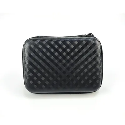 Custom Plaid Electronic Storage Case Outdoor Charging Bank Charger EVA Case Waterproof Digital Accessories Case
