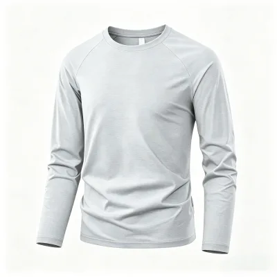 Men Sweat Wicking Quick Dry Long Sleeve Base Layer,Breathable Athletic T Shirt,OEM Custom Service Available