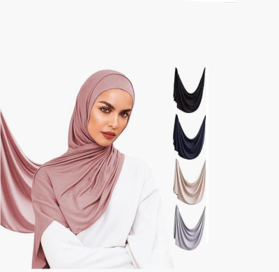 High Quality Cotton Plaid Jacquard Malaysian Women's Hijab Muslim Hijab