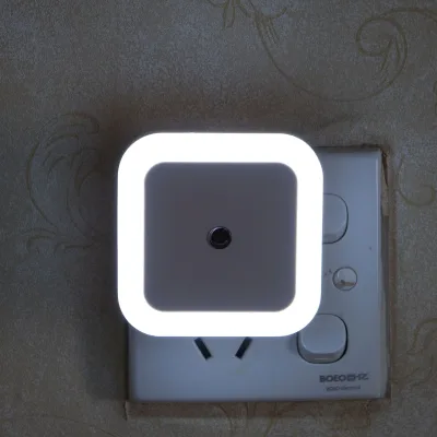 Intelligent Modern Bedroom LED Lamp Plug-in Energy-saving Night Light USB Control ABS