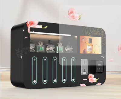 Custom 100ml Vending Perfume Cologne Fragrance Perfume Vending Machine with Ads Function Automatic Perfume Spray Vending Machine