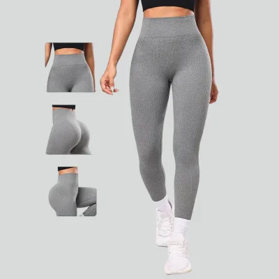 Leggings Fashion Friendly Grey Activewear Beautiful High Quality Non-Slip Buttock Lift Summer Yoga Leggings