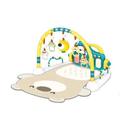 Hanging Bear Rattle Baby Kick and Play Piano Gym Mats Toy Manufacturer for Kids