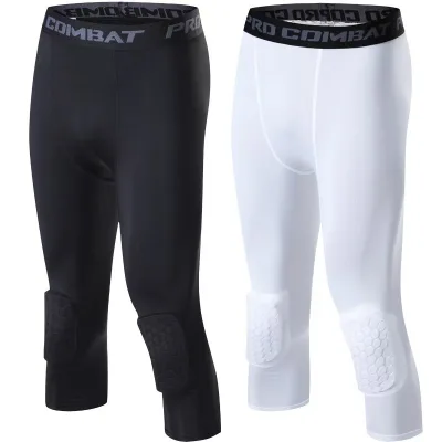 Hot Sale Compression Pants Honeycomb Pants Yoga Sports Basketball Compression Tights Leggings