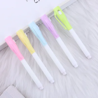 Cute Multi-functional Magic Marker Pen High-value PVC Multi-color Student Plastic Pen Creative Invisible UV Light Marker Pen