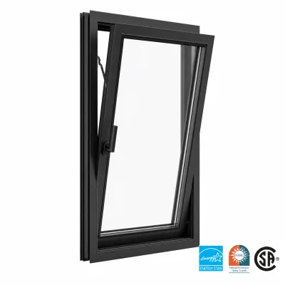 Windproof Airtight Tilt and Turn Aluminum Window High Performance Sealant Prevents Rainwater Infiltration