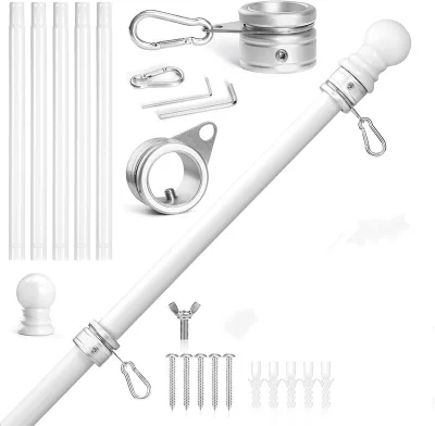 Wholesale High Quality Stainless Steel Flag Pole for Outside House Garden Yard 5ft