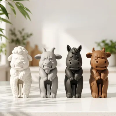 3D Leg Clamp Animal Sealed Snack Seasoning Packet Moistureproof Bag Kitchen Animal Refrigerator Magnet