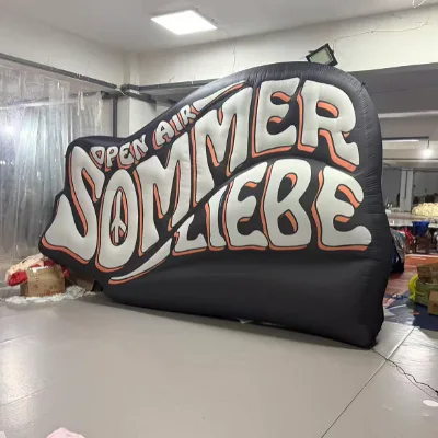 Shop Promotion Decoration Inflatable Letter Billboard Colorful Letters Wall Inflatable Custom Inflatable Wall