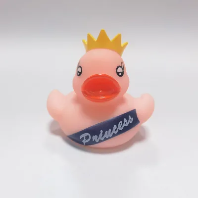 Hoking HKBT188 Cheep Pink LED Plastic Princess Duck Flashing Toy for Kids Ages 0-24 Months
