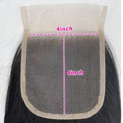 Wholesale Dsoar Transparent HD 4x4 5x5 Lace Closure Handmade Virgin Brazilian Remy Human Cuticle Aligned Black Women Free Sample