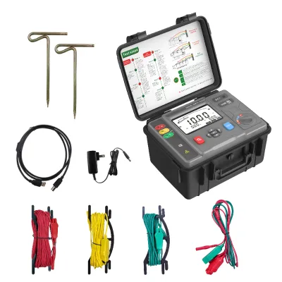 ES3000P Digital Earth Resistance Tester Soil Resistivity Tester Range 0.01ohm~20Kohm
