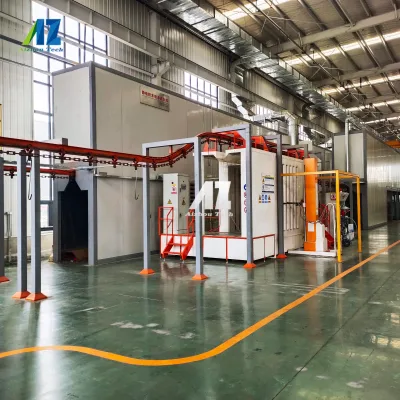 Aluminum and Metal Powder Coating Plant with Galvanizing Spray Painting Process Key Components Inclu