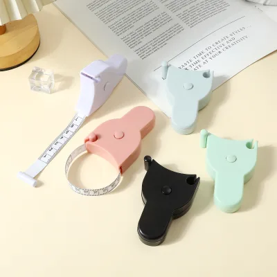Low MOQ Custom Logo Auto Lock Body Measuring Tape Macaron Color Self Retract Soft Tape for Gift