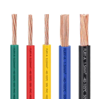 Pure Oxy-free Copper Wires Germany Standard Automotive Car Wires 0.22 0.35 0.75 1.5 2.5mm2