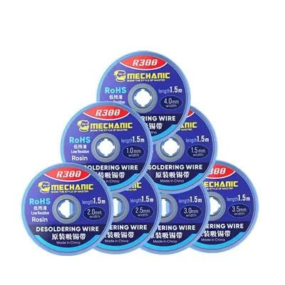 MECHANIC R300 1.0/1.5/2.0/2.5/3.0/3.5/4.0MM 1.5M Solder Wick Remover Desoldering Wire Desoldering Braid PCB BGA Soldering Tools
