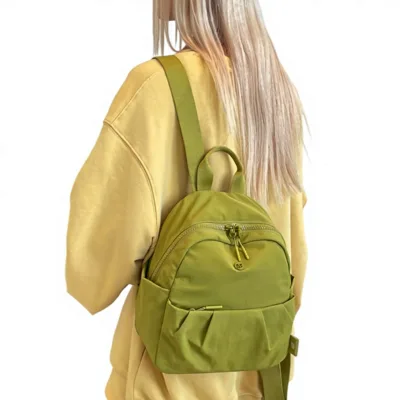 Colorful Fox Custom Canvas Women's Nylon Backpack 2026 New Casual Commuter Waterproof Zipper Earthquake-Resistant Small