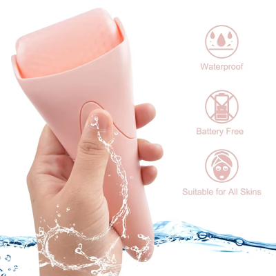 Derma Rolling System Manual CE Certified Silicone Face Skin Cooling Anti-Aging Home Use Facial Massager with Rejuvenation