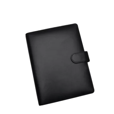 Office A5 Size Leather Document Folder Leather Notebook Cover