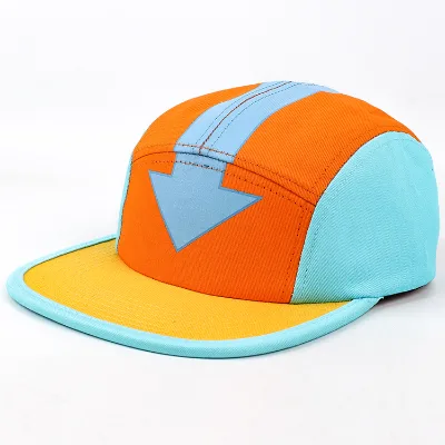 Design Your Own Blank Custom Logo 5 Panel Camp Cap With Brim Fold