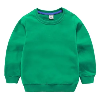 Toddler Crewneck Sweatshirt Children's Cotton Kids Crew Neck Sweatshirt Blank Sweatshirt
